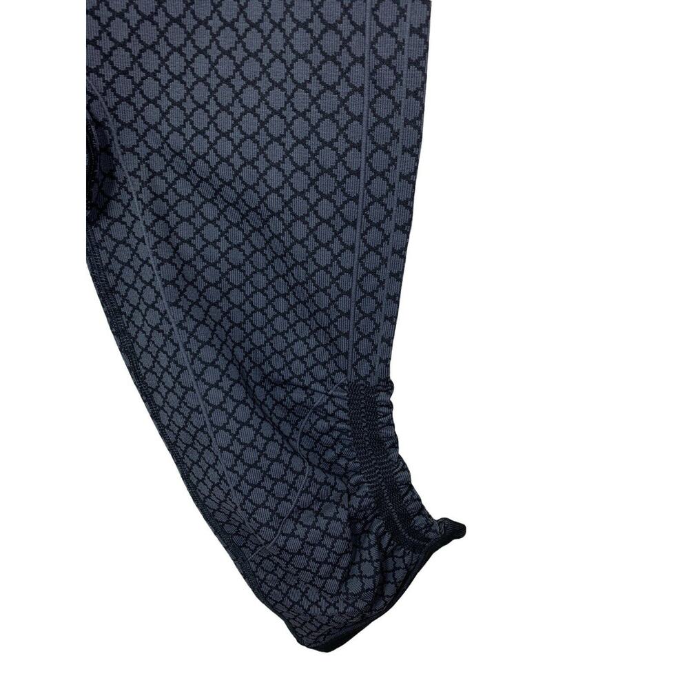 Lululemon Women's In The Flow 6 Leggings Crop Pants Seamless Black Geo Soul - Picture 3 of 9